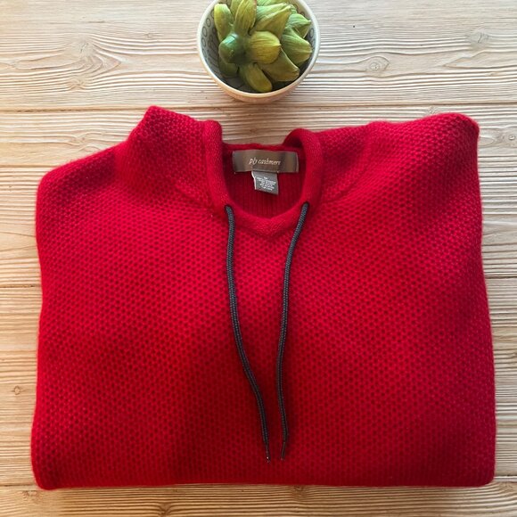 Ply Cashmere Red Women's Sweater - Picture 2 of 7